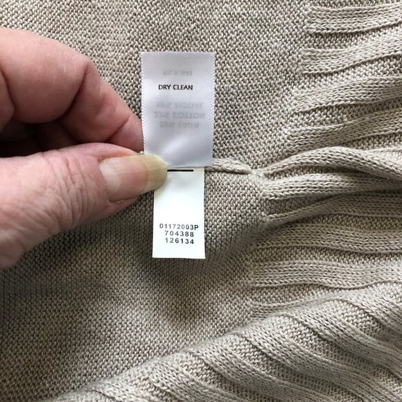 J. JILL Tan Sweater Dress Short Sleeves Flare LP - Picture 8 of 9